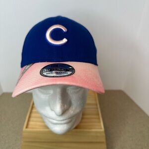 New Era Blue and Pink Baseball Hat, Medium-Large